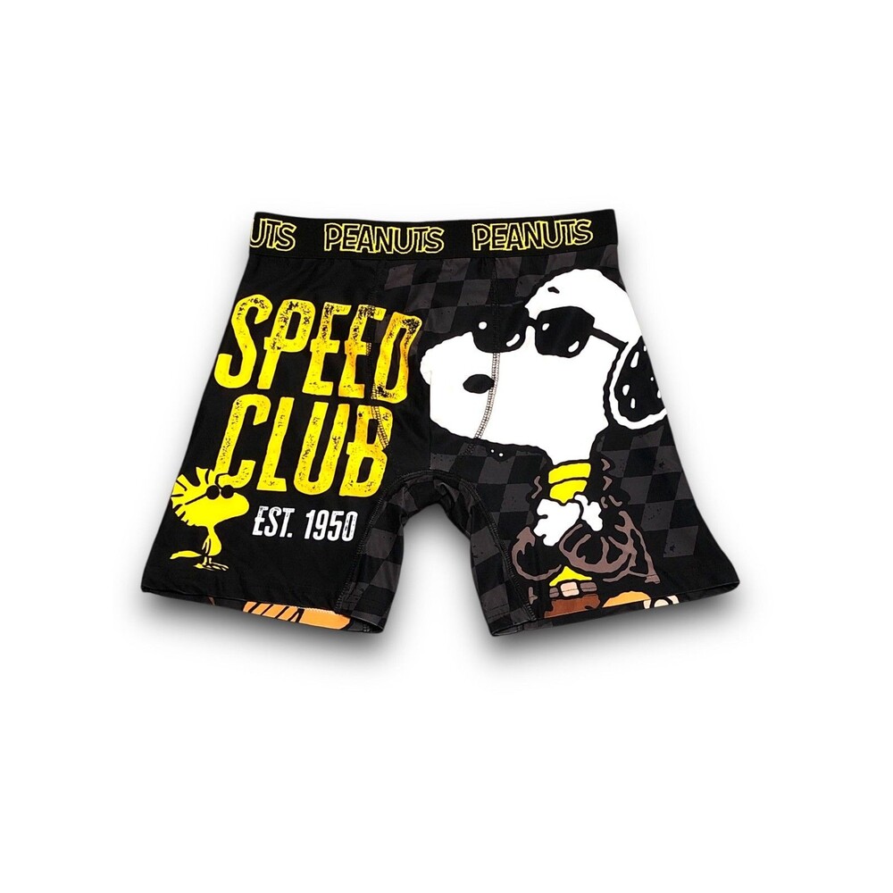 Peanuts Men's "Speed Club" Boxer Briefs - Small